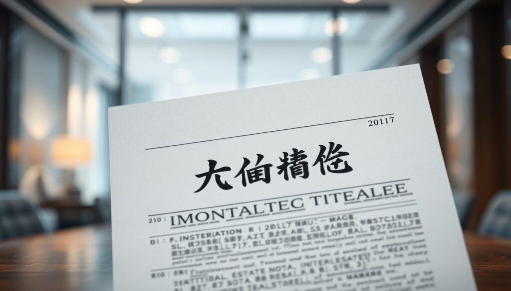 A complex financial document prominently displayed, with a focus on "不動產債務整合" written in elegant Chinese calligraphy. The document is set against a softly blurred background of modern office space, with clean lines and subtle lighting creating a professional, authoritative atmosphere. The image conveys a sense of expertise, precision, and the careful management of real estate-related financial obligations. The overall composition is balanced, with the document taking center stage, surrounded by negative space that allows the key information to stand out clearly.